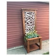 thumbnail image 2 of Drevy 2 ft x 4 ft Decorative Lattice White Privacy Screen Deck, UV Resistant, 2 of 6