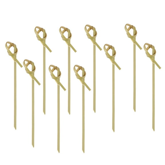 100 Pcs Toothpick Toothpicks Cocktail Sticks Bamboo Household Portable Disposable Fruit