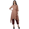 thumbnail image 1 of Moomaya Ensemble Tunique Indienne Pantalon Manches 3/4 Imprimé Femme Kurta Kurti, 1 of 6