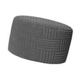thumbnail image 4 of jicheng Round Ottoman Storage Cover, Thick Foot Stool Cover, Stretch Ottoman Slipcover for Living Room Deep Gray, 4 of 9