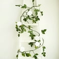 thumbnail image 6 of Efavormart 6 ft White Silk Rose 5 Flowers Garland with Bendable Wire Vines Artificial Flower Garlands with Leaves for Weddings, 6 of 11