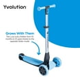thumbnail image 4 of Yvolution Y Glider Luna, 3-in-1 Ride-on Toy to Kids Kick Scooter LED Light-up Wheels Blue Unisex, 4 of 10