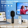 thumbnail image 3 of Micrófono inalámbrico Bluetooth para karaoke StageSound con luces RGB, 3 of 8