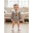 thumbnail image 4 of BemeyourBBs Girl Thanksgiving Long Sleeve Doll Collar Turkey Embroidery Romper, 4 of 9