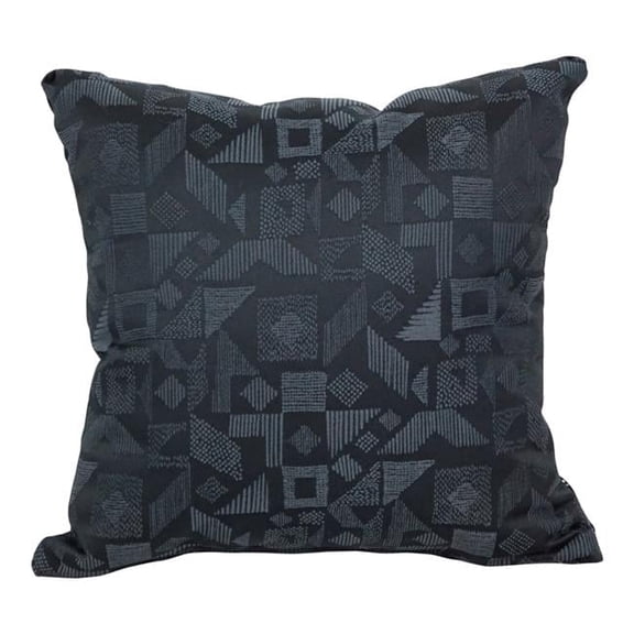 Blazing Needles 9910-S1-ID-116 17 in. Jacquard Throw Pillows with Inserts, Nina Jet