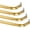 Gold, variant on 4 Packs Curtain Single Rods Bulk for Windows Adjustable Tension Rod for Door Kitchen Valance Sash Curtains, Bracket and Hardware Included(36-60 Inch,Gold)