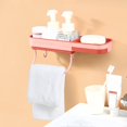 thumbnail image 5 of Oleegame 2PC Spoon And Lid Rest Bathroom Non-Perforated Soap Box Shelf Bathroom Supplies Towel Rack Non-Marking Stickers Bathroom Rack Wall-Mounted Soap Box, 5 of 5