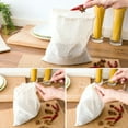 thumbnail image 5 of 5Pack Cheesecloth Bags for Straining,Reusable Cold Brew Coffee Cheese Cloths Strainer,Large Nut Milk Tea Juice Bag,Natural Cotton Fine Mesh Filter Bags, 5 of 9
