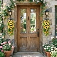 thumbnail image 4 of Ke1Clo Spring Wreath Door Hanging Simulation Flowers, Gorgeous Welcome Wreath for Front Porch, Home Living Room Decoration with Non Fading Artificial Floral, 4 of 6