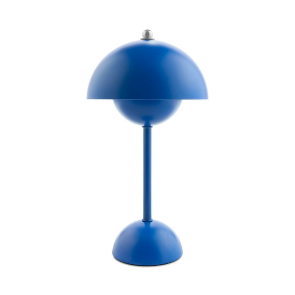 Open Box Mainstays Rechargeable Touch Table Lamp Royal Blue 11.5"