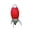 Red, variant on Yellow and Silver Rocket Shaped Table Lamp