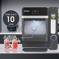 thumbnail image 2 of Nugget Ice Maker Countertop with Water Tank, Ready in 10 Mins, 33lbs Per Day, Auto-Cleaning, Chewable Ice Maker with Basket and Scoop, for Home/Party/RV/Camping (Black), 2 of 7