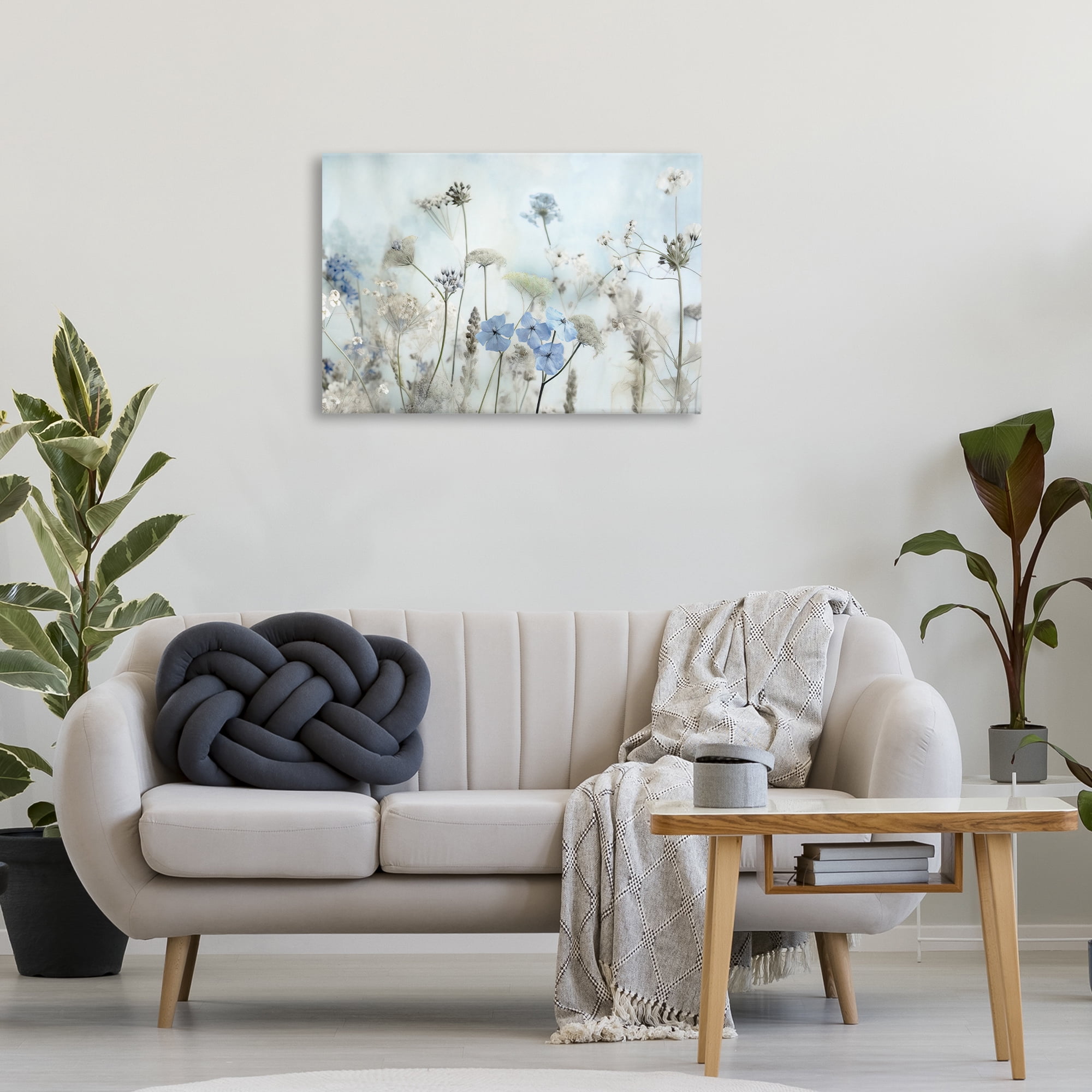 Stupell Industries Blooming Subtle Wildflowers Plants & Flowers Painting Wrapped Canvas Art Print Wall Art, 30 x 20