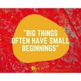 thumbnail image 3 of ArtsyQuotes 24x20 Black Modern Framed Museum Art Print Titled - Artsy Quotes Quote: Small Beginnings, 3 of 5