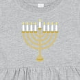 thumbnail image 4 of Inktastic Chanukah Hanukah Menorah Girls Baby Dress, 4 of 5