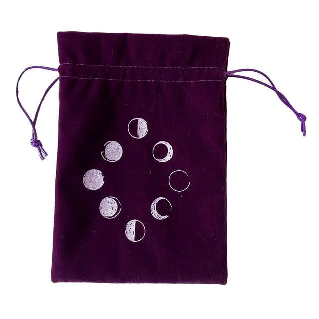 Bolsa de almacenamiento de , bolsa protectora para juegos de de cartas 13X18cm, con cordón, bolsa de , bolsa de dos, compartimento pa Morado 2 CUTICAT Bolsa de cartas del tarot