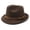 Brown, variant on Avaner Men's Classic Manhattan Felt Fedora: Gangster Jazz Fedora Hat with Belt Buckle Accent, Short Brim for Business Casual Retro Style, Unisex