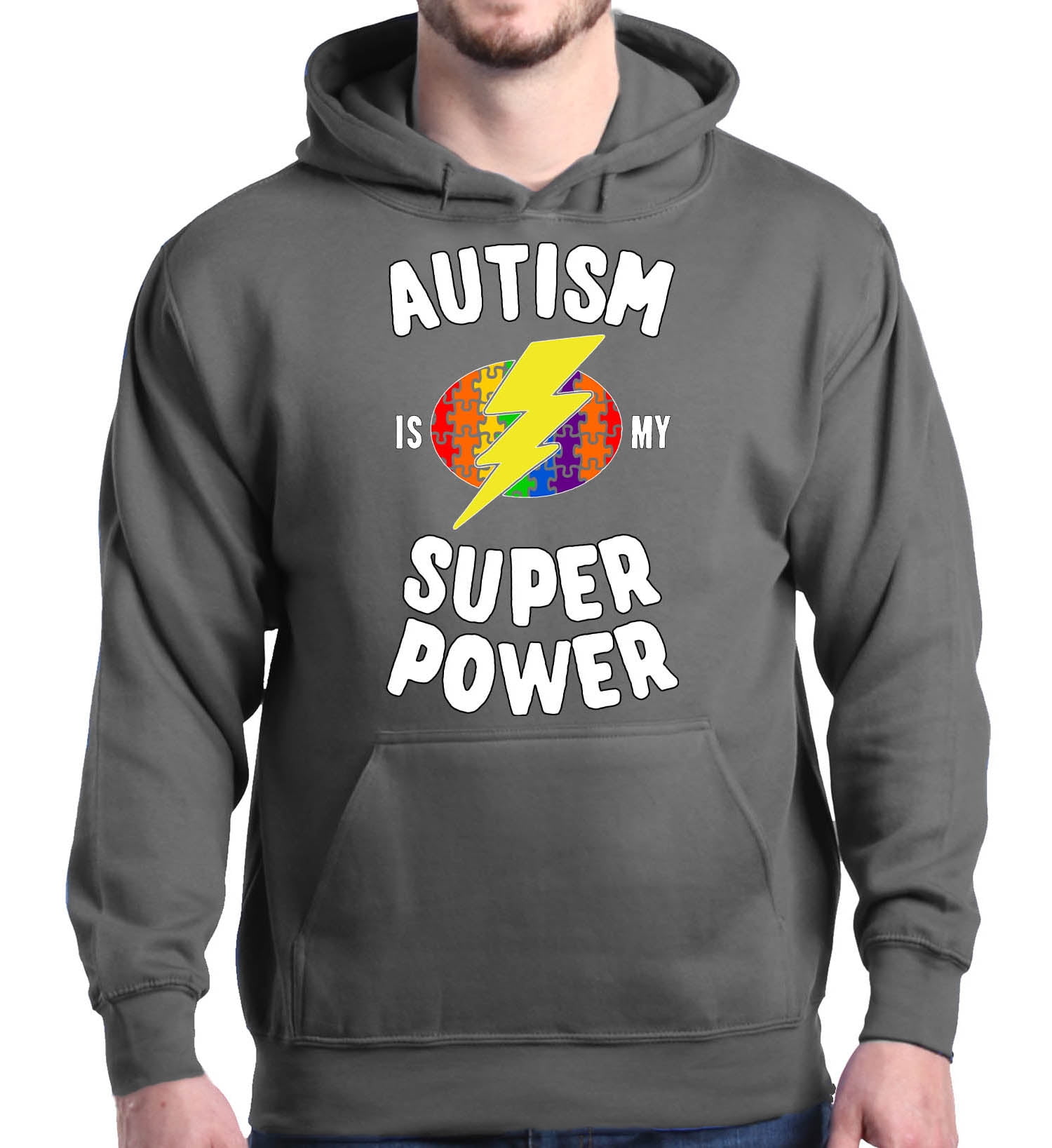 Shop4Ever Shop4Ever Men's Autism Is My Super Power Autism Awareness