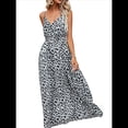 thumbnail image 1 of Vestido Bohemio Midi de Verano para Mujer, Informal, Floral, con Tirantes Finos, con Cordones, Fluido, para Playa XL, 1 of 10