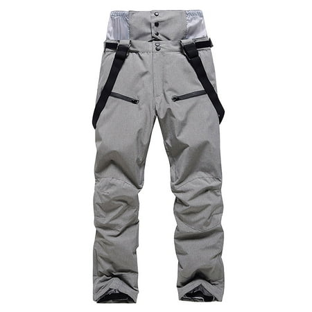 SDNall Womenski Pants Womens and Mens Ski Pants Mens Large Size Warm Snowboard Double Board Windproof Ski Pants Sizes:S-2XL