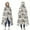 Beige Christmas Winter, variant on Wearable Blanket,Black and Pink Christmas Tree Pattern Hooded Wearable Flannel Blanket for Adults & Teens,Winter Poncho Shawl Wrap Cape Cozy Anti-Pill,50"x60"