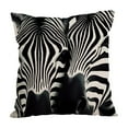 thumbnail image 2 of CaiYueKe Horse Print Linen Pillow Cover 45x45cm - Modern Farmhouse Boho Geometric Floral Abstract Print Decorative Throw Pillowcase for Sofa Living Room Office Accent, Washable Removable Cover, 2 of 7