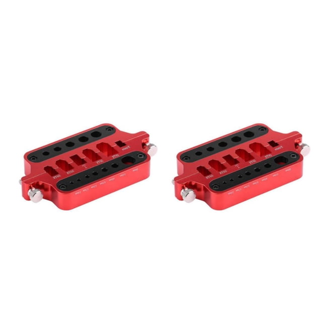 Eigraketly RC Metal Mini herramienta de soldadura soporte modelo coche herramientas de soldadura estación banco T enchufe aleación de aluminio Type1 NO1