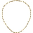 thumbnail image 3 of 14K Yellow Gold Jbsp's Polished Textured Oval Link Necklace Made In Italy lf1599-23.5, 3 of 5