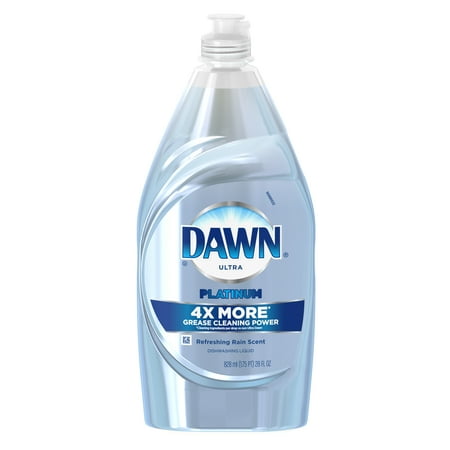 Dawn Platinum Power Clean Dishwashing Liquid, Refreshing Rain, 28 Fl Oz