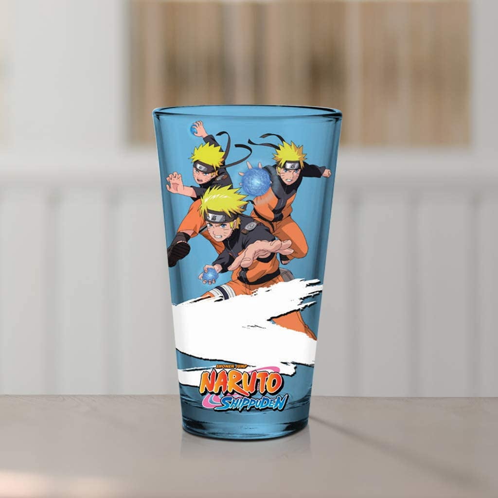 Official Licensed Naruto Shippuden Color Changing Drinking Glass 16 oz ,  Pint Tumbler Glass - Walmart.com