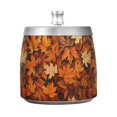 thumbnail image 7 of Yayeee Ashtray with Lid for Cigarette Smokeless Stainless Steel Home Ash Holder, Fall Pattern, 7 of 7