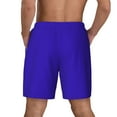 thumbnail image 3 of Kdxio Darkblue Print Men'S Swim Trunks With Compression Liner 7 Inch Inseam Quick Dry Swim Shorts, 3 of 7