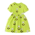 thumbnail image 2 of LYMAYTER Robe Décontractée pour Filles, Confort, Ample, Été, Imprimé Princesse, pour Tout-Petits 2-7 Ans, 2 of 8