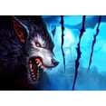 thumbnail image 1 of Taladro diamante pintura (DE2872) 5D DIY Full Felonious Wolf bordado de punto de cruz 40x50cm Hugtrwg Para estrenar, 1 of 1