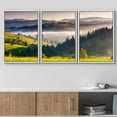 thumbnail image 2 of wall26 - 3 Piece Framed Canvas Wall Art - Fantastic Morning Mountain Landscape - Modern Home Art Stretched and Framed Ready to Hang - 24"x36"x3 White, 2 of 5