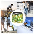 thumbnail image 7 of Men's Boxer Briefs, Cute Lime Green Grape Soft Comfy Mens Underwear Boxer Briefs Breathable With Widen Waist, 7 of 7