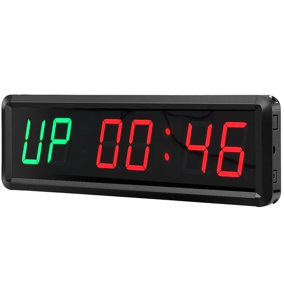 Btbsign 1.5 inch LED Interval Timer Green Red Clock with Remote Home Gym