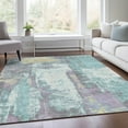 thumbnail image 5 of Dalyn Rugs Machine Washable Indoor/Outdoor Chantille Teal 8' x 10' Rug, 5 of 9