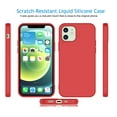 thumbnail image 3 of Cell Phone Cases for 6.7" iPhone 12 Pro Max, Njjex Liquid Silicone Gel Rubber Shockproof Case Ultra Thin Fit iPhone 12 Pro Max Case Slim Matte Surface Cover for Apple iPhone 12 Pro Max 2020 -Red, 3 of 10