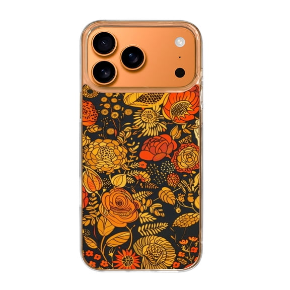 Case For Apple iPhone Air / 17 Pro / 17 Pro Max Series Case, Slim Thin Transparent Flexible Clear TPU Shockproof Phone Case For iPhone 17 Series, Vintage Flower