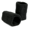 thumbnail image 2 of Crown Sporting Goods Cotton Terry Cloth Wrist Sweatbands, 2-pack Black, 2 of 2
