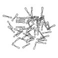 thumbnail image 2 of S SERENABLE Barre de Pêche Pivotante à Clipser Accessoire de Connexion de Pêche 5 5, 2 of 7