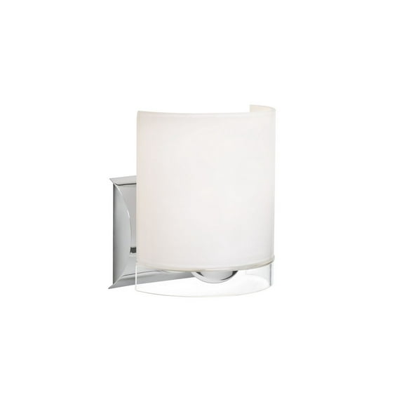 Besa Lighting - Celtic - 1 Light Wall Sconce-Chrome Finish-Opal Glossy/Clear