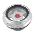 thumbnail image 1 of 26mm Male Threaded Metal Air Compressor Oil Level Sight Glass silver black, 1 of 2