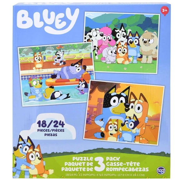 Bluey Age 3  Jigsaw Puzzle, Blue