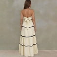 thumbnail image 7 of Kctiaxy Two Piece Skirt Set for Women Sleeveless Linen Tube Top and Elastic Waist Maxi Skirts Summer Vacation Going Out Outfits, 7 of 7