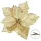 thumbnail image 2 of Adornos navideños, simulación de terciopelo rojo de 20 cm con polvo dorado, flores navideñas, adornos para árbol de Navidad, accesorios decorativos de ratán navideño, arreglos florales de poliéster., 2 of 9