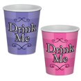 thumbnail image 2 of Club Pack of 96 Pink and Purple "Drink Me" Disposable Paper Drinking Party Tumbler Cups 9 oz., 2 of 2