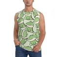 thumbnail image 2 of Goofa Cute Crocodile Printed Men's Sleeveless T-Shirt - Athletic Gym Workout Tank Top for Men - Moisture-Wicking, UPF 30+ Quick-Dry Muscle Tee-Small, 2 of 8