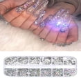 thumbnail image 4 of UDIYO 12 Grids Glitter Transparent Flat Rhinestone Mixed Shiny Jewelry Manicure Decor, 4 of 6